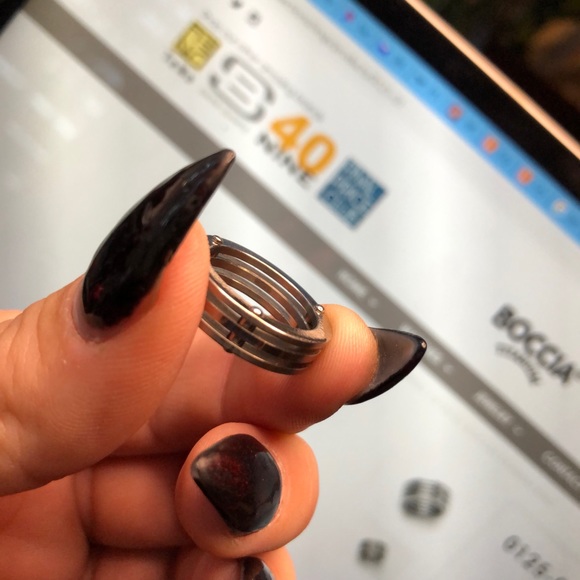 Boccia Titanium Ring industrial look elegant design size 4.25 - Picture 10 of 10